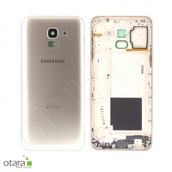 Akkudeckel Samsung Galaxy J6 2018 Duos (J600F), gold, Serviceware
