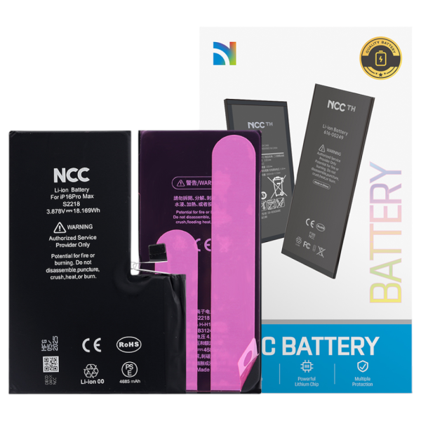 Akku NCC für iPhone 16 Pro Max inkl. Akkuklebestreifen