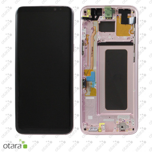 Displayeinheit Samsung Galaxy S8 Plus (G955F), rose pink, Serviceware