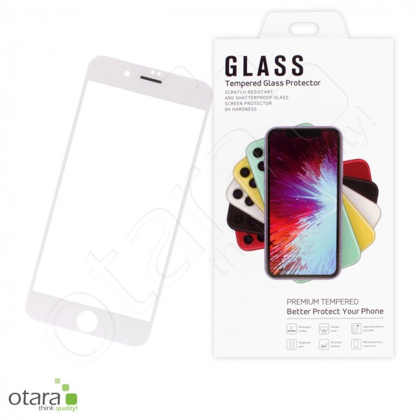 Schutzglas PREMIUM Edge to Edge iPhone 7/8, weiß