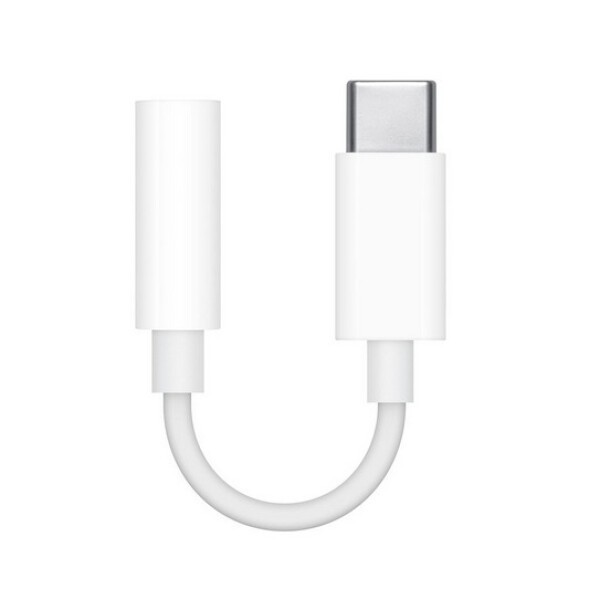 Kabel Adapter USB-C auf Kopfhörerbuchse 3,5mm, weiß, Serviceware (Retail/Blister)