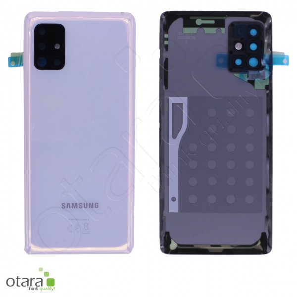 Akkudeckel Samsung Galaxy A51 5G (A516B), prism crush white , Serviceware