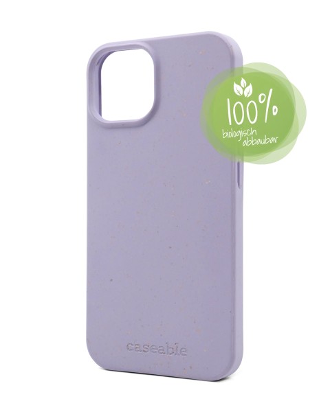 Schutzhülle CASEABLE EcoCase iPhone 14, lila (Retail/Blister)