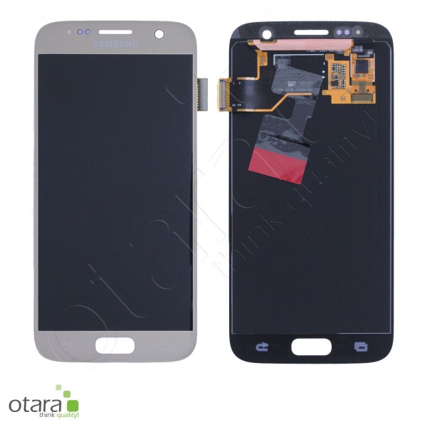 Displayeinheit Samsung Galaxy S7 (G930F), gold, Serviceware