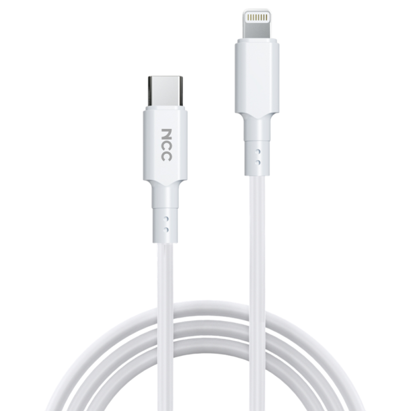 Charging Sync Cable NCC USB-C TO Lightning (1M|27W|D113CL), white ...